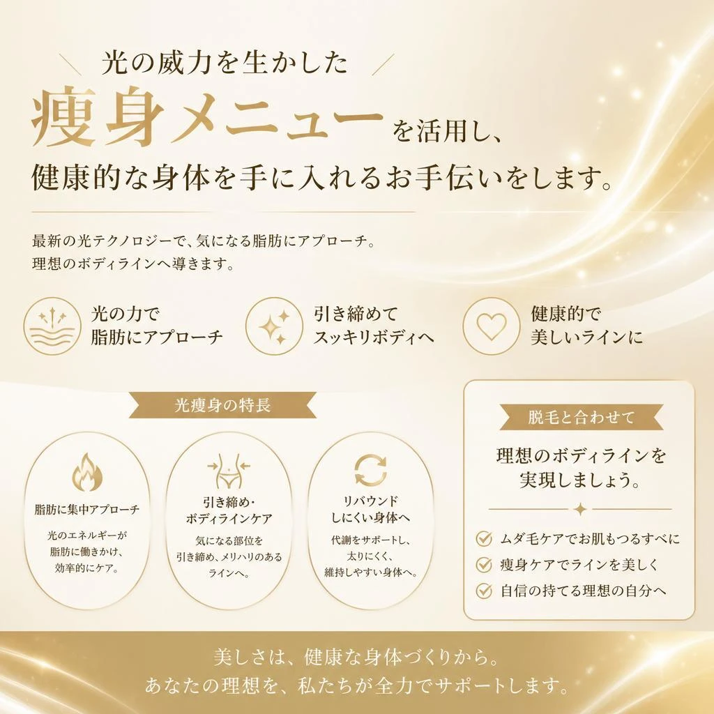 健康的な身体作りもサポート