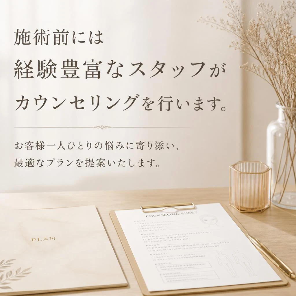個別カウンセリングで安心